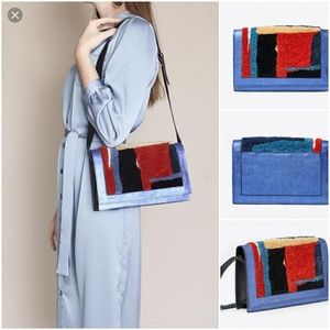 Anthropologie Rachel Comey blue Pala Shoulder Bag